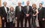 Tourism Cares held a pre-gala reception at the Conrad New York for its Travel Philanthropy Awards. From left: Derek Hydon, president of MaCher; Toni Neubauer, president of Myths and Mountains; John Noel, president of Berkshire Hathaway Travel Protection; Sven Lindblad, CEO of Lindblad Expeditions; Carolyn Cauceglia, vice president of strategic sales for Amadeus; and Brad Finkle, president of TripMate.