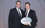Virgin Atlantic's Chris Rossi and Travel Weekly's Arnie Weissmann.