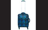 The Lipault Plume Carry-On, done in arresting colors and prints, is new to the market. It weighs only six pounds and measures 21.6 by 14.2 by 7.9 inches. Four multi-directional wheels, an expandable handle and two grab handles make it easy to negotiate any airport. A large zipped pocket on the front can serve any number of purposes, from storing documents to keeping electronics within easy grasp. The monogrammed interior comprises a main compartment, two tie-down straps, a small, zipped pocket and a large zipped pocket on the interior cover.