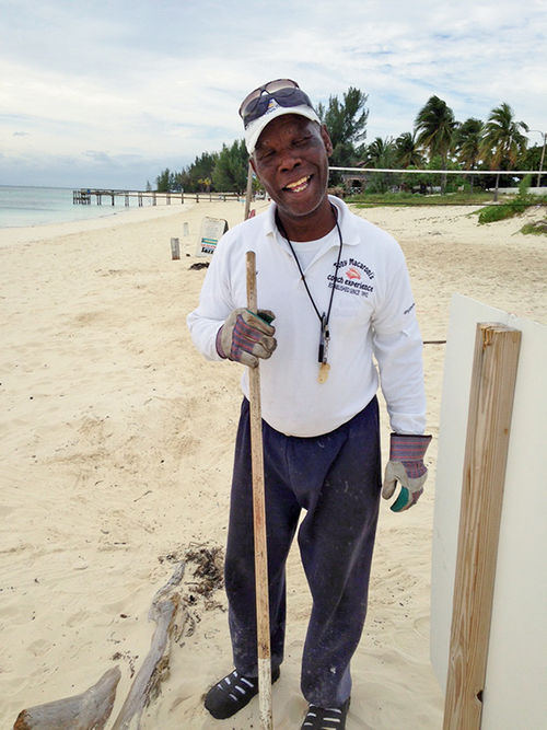 Anthony Hanna owns the Conch Experience beach shack on Taino Beach, Grand Bahama Island. Anthony Hanna owns the Conch Experience beach shack on Taino Beach, Grand Bahama Island.