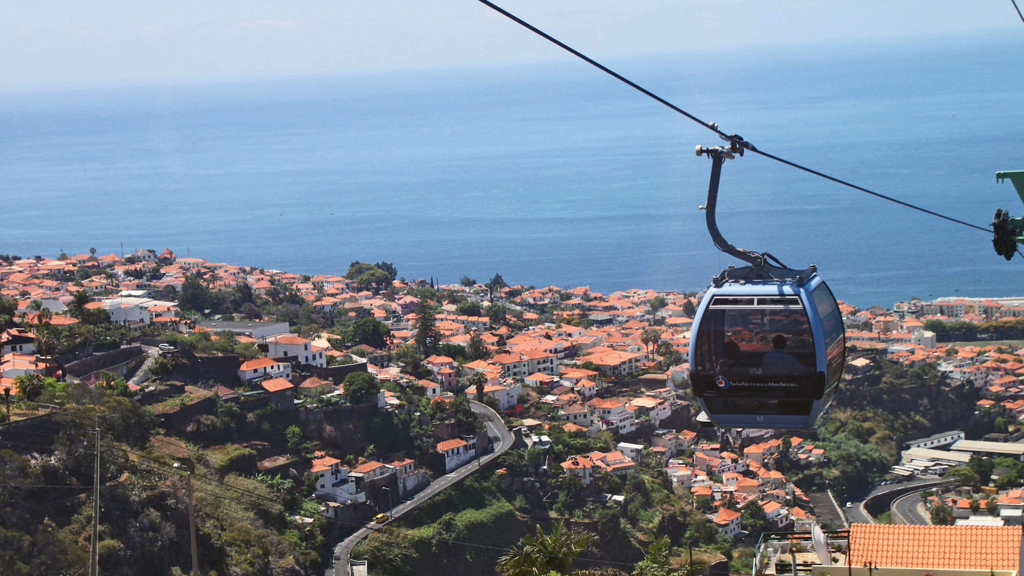 Cable cars carry passengers quickly and scenically between downtown Funchal and the suburb of Monte, 1,800 feet above.