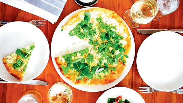 Miami's 1 Hotel South Beach features the restaurant Beachcraft, helmed by Tom Colicchio, with healthier options on the menu like this vegetable flatbread. Miami's 1 Hotel South Beach features the restaurant Beachcraft, helmed by Tom Colicchio, with healthier options on the menu like this vegetable flatbread.