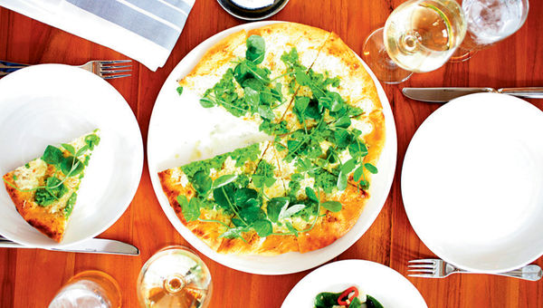 Miami’s 1 Hotel South Beach features the restaurant Beachcraft, helmed by Tom Colicchio, with healthier options on the menu like this vegetable flatbread. Miami’s 1 Hotel South Beach features the restaurant Beachcraft, helmed by Tom Colicchio, with healthier options on the menu like this vegetable flatbread.