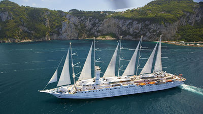 The Wind Surf, one of Windstar's sailing yachts.