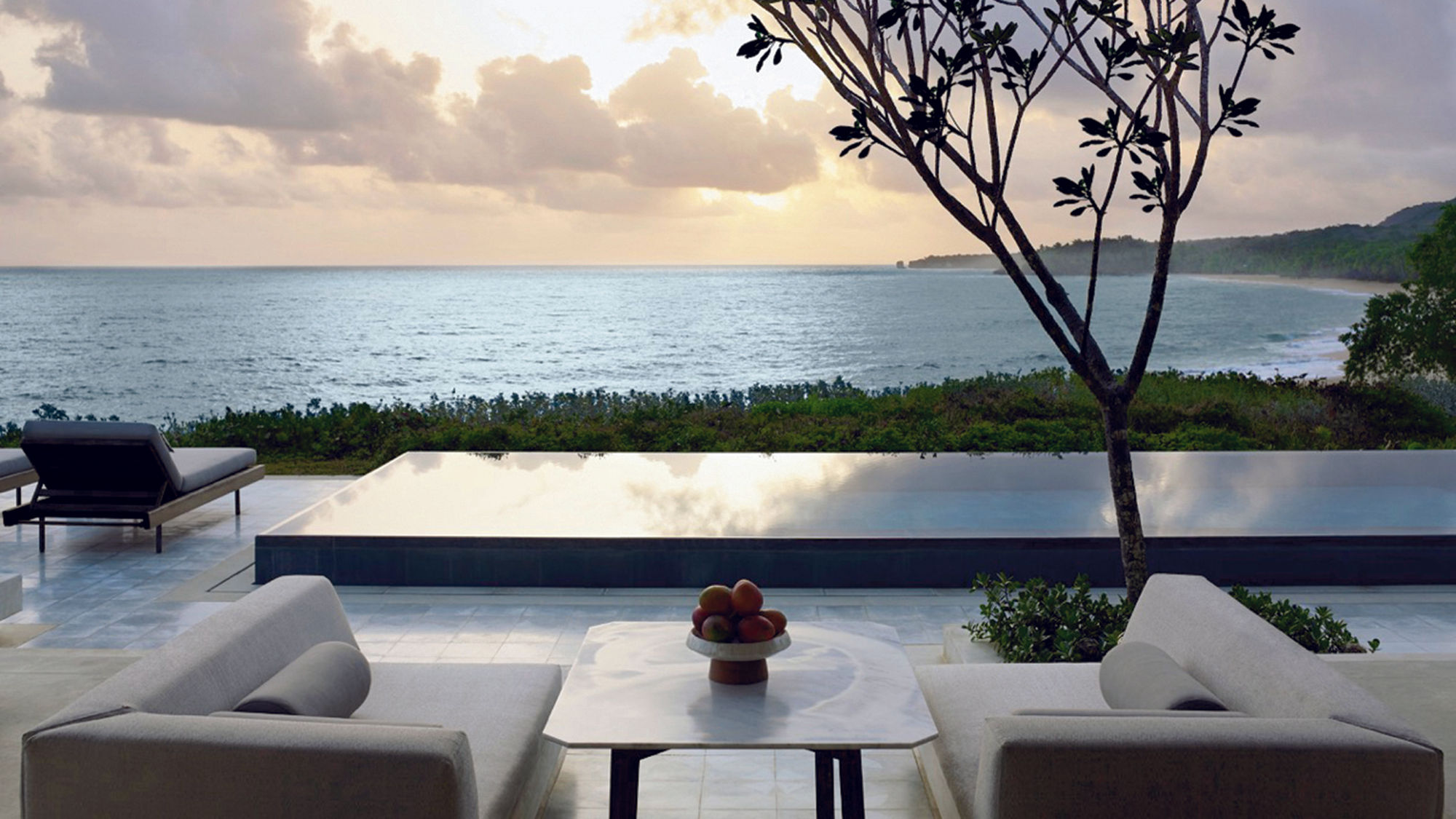 Tthe casitas offer spectacular views of the ocean as well as the jungle and golf course.