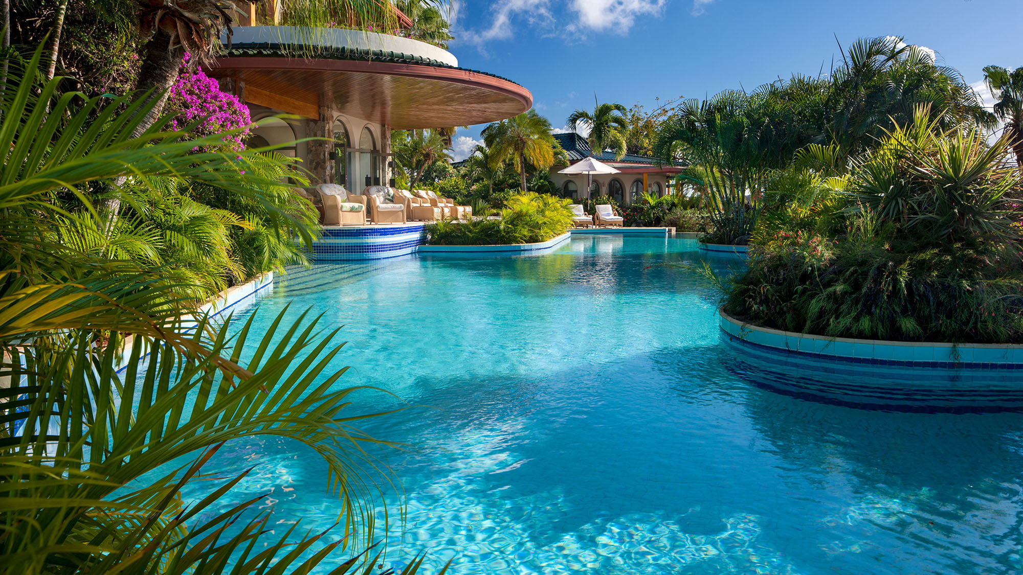 The pool at Valley Trunk estate.