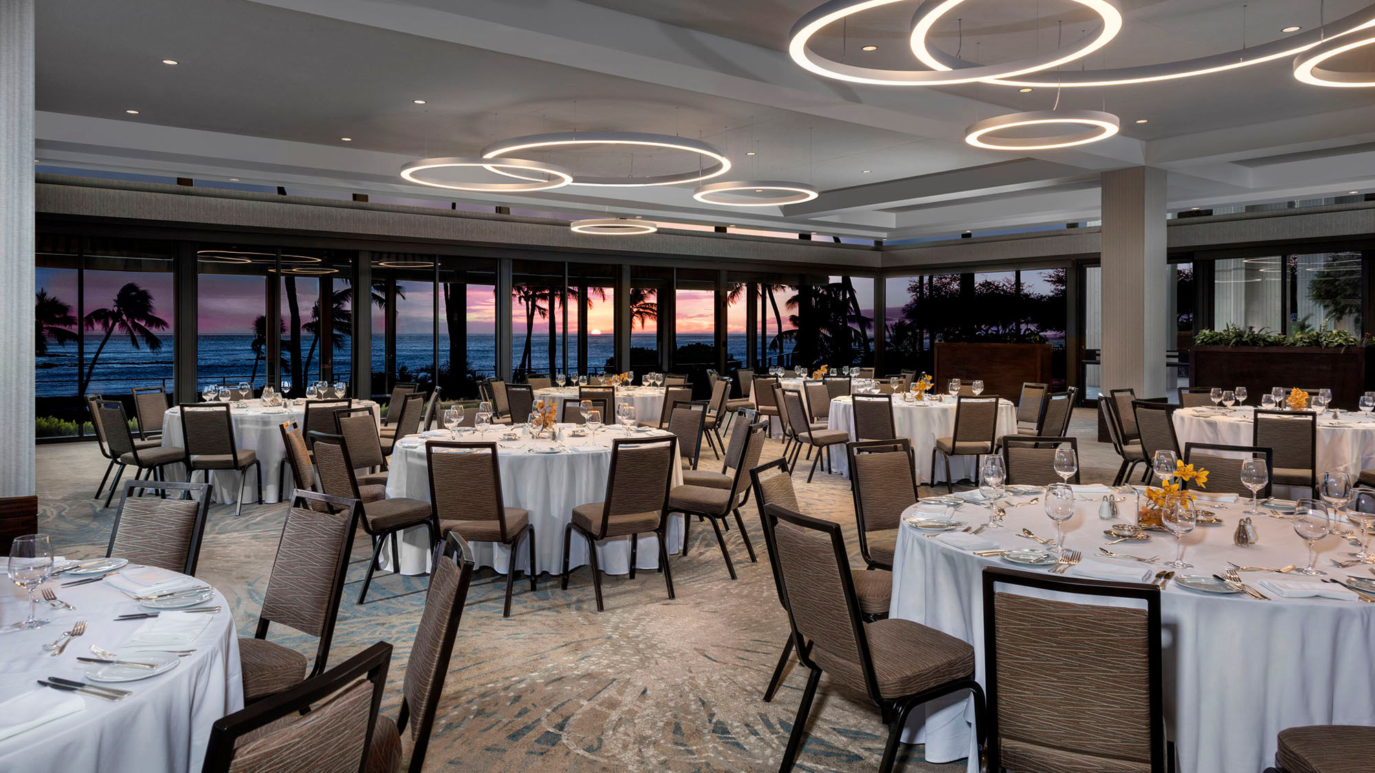 The Kaunaoa Ballroom at the Mauna Kea Beach hotel.