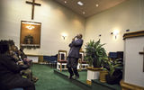Rev. Virgin Johnson preaches at the Revelation Ministries Church in Sycamore, S.C. ''God sends us a storm. I need this storm. What would I do without my storm? It makes me turn to the Lord. And so I say, 'Thank you, storm!'''
