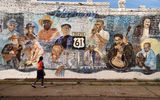 A mural in Leland, Miss., salutes blues legends.