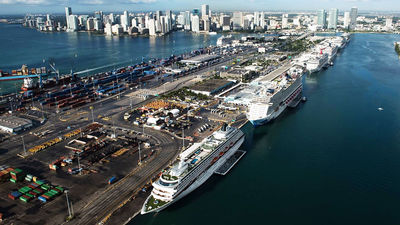 Royal Caribbean's facilities are situated at the start of the cruise ship row, so its new terminal will be the first port building anyone sees as a vessel enters the harbor.