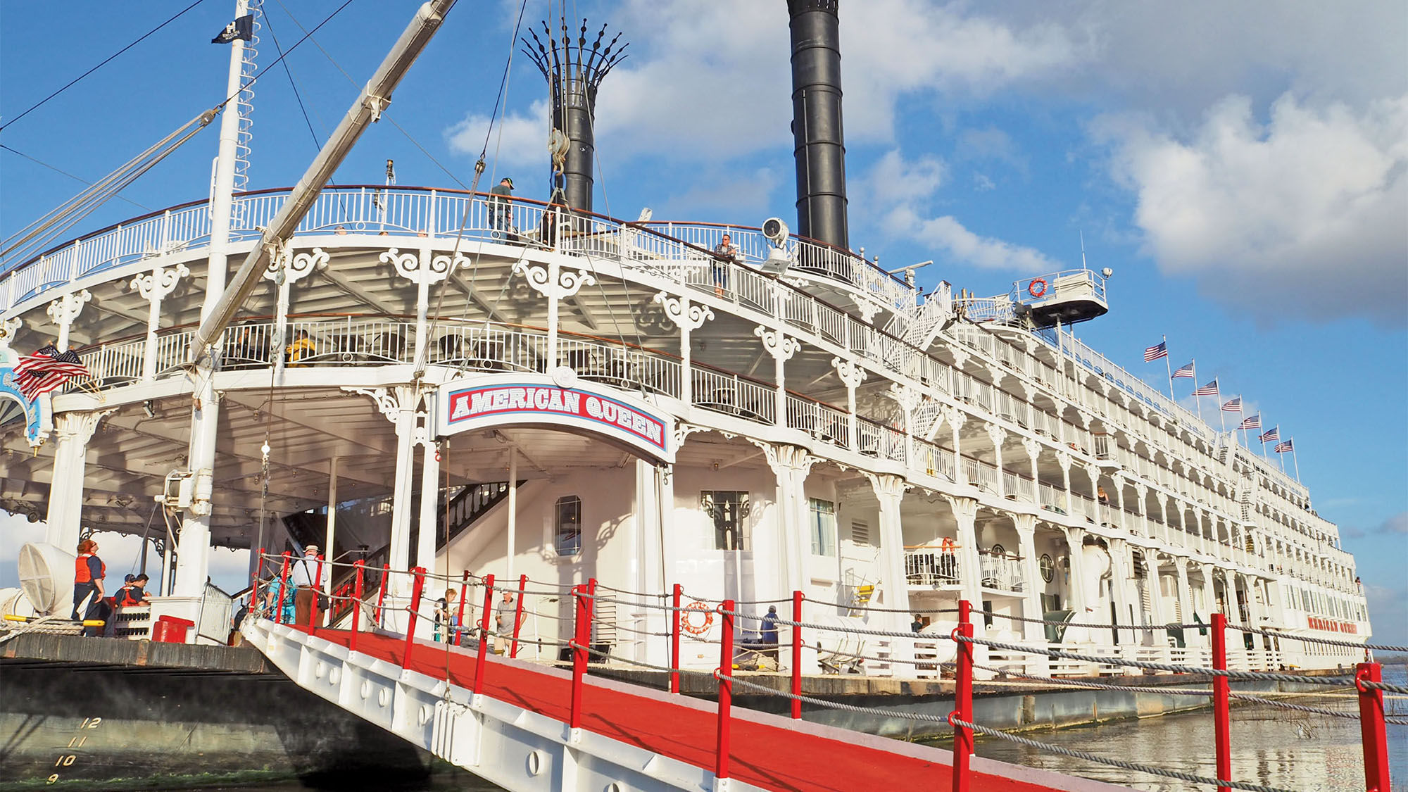 The American Queen received a fresh coat of paint and other exterior upgrades for this season.