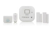 This system is designed to work with up to 100 wireless sensors and 10 wireless cameras. An Internet hub set up through your wireless Internet router enables you to monitor and control your home alarm system through your smart device. The Skylink app allows up to six users to monitor one or various locations simultaneously. The kit includes a back-up battery, a motion sensor, a keychain remote and two door/window sensors. In addition, it can be customized with additional home security accessories, such as a water leak sensor and a garage door sensor.