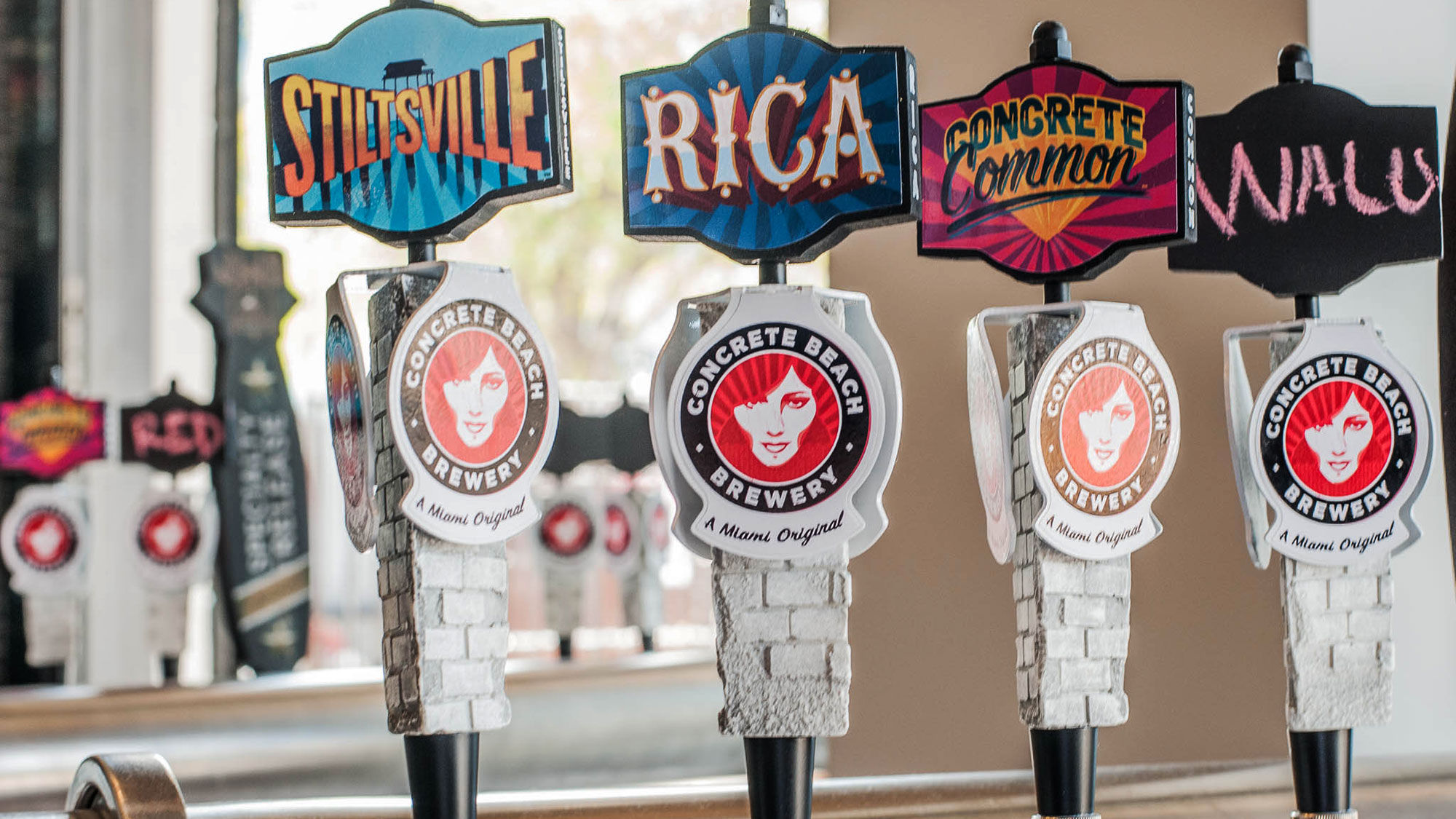 Miami-based Concrete Beach is a craft beer brewery located in the Wynwood Arts District.