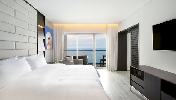 One of the resort’s Master Suites. All suites provide a view of the ocean. One of the resort’s Master Suites. All suites provide a view of the ocean.