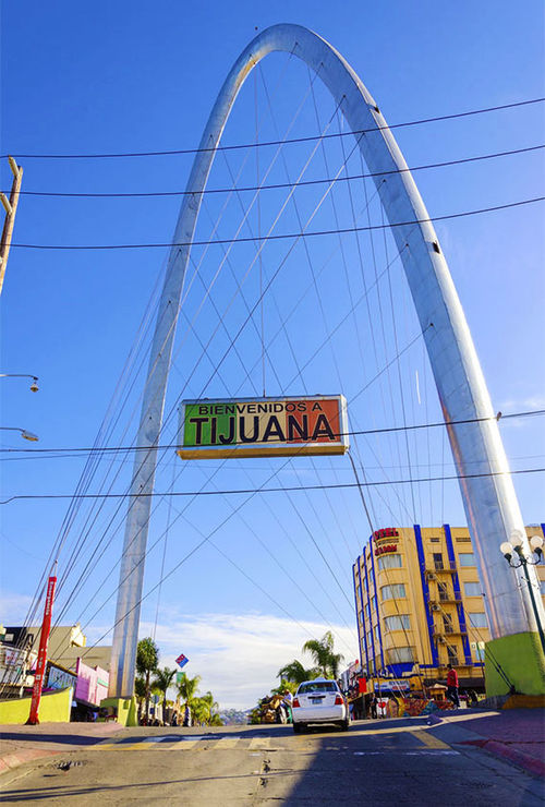 The Millennial Arch at the entrance of Avenida de Revolucion in Tijuana's Zona Centro. The Millennial Arch at the entrance of Avenida de Revolucion in Tijuana's Zona Centro.