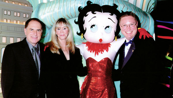 From left, Mark Fleischer, the grandson of Betty Boop creator Max Fleischer; his wife, Susan Fleischer; Betty Boop; and Jason Coleman, who organized the Betty Boop Fan Cruise.