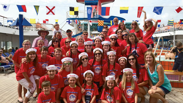 Susan’s Sensations, a dance troupe booked by Robin Smith’s Dancin’ at Sea, was on the Carnival Elation in 2015 and had an opportunity to perform on the ship. Susan’s Sensations, a dance troupe booked by Robin Smith’s Dancin’ at Sea, was on the Carnival Elation in 2015 and had an opportunity to perform on the ship.