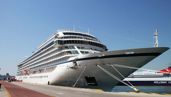 The Viking Sea embarked on its maiden voyage on April 3. The Viking Sea embarked on its maiden voyage on April 3.