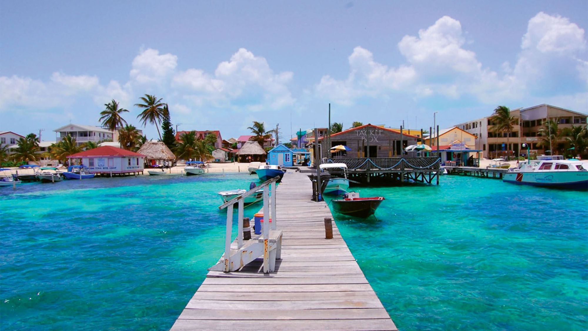 The dock area at Treasure Cay Beach, Marina & Golf Resort in Abaco, Bahamas, one of the properties that can be booked through CheapCaribbean.com.