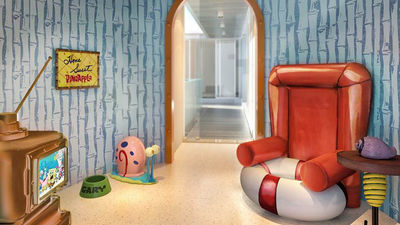 Rendering of a Pineapple Villa interior play area.