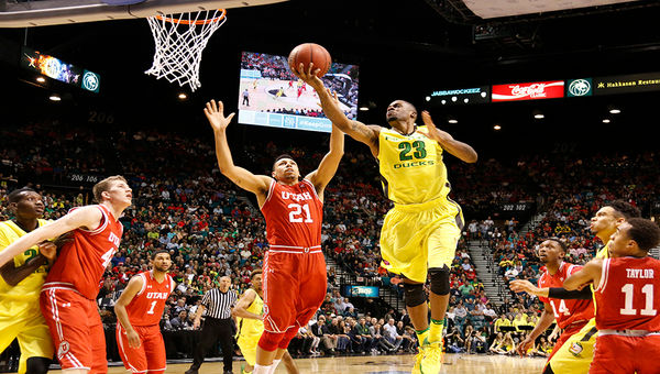 Oregon beat Utah handily to win the Pac-12 men's basketball championship this year at MGM Grand Garden Arena. Oregon beat Utah handily to win the Pac-12 men's basketball championship this year at MGM Grand Garden Arena.