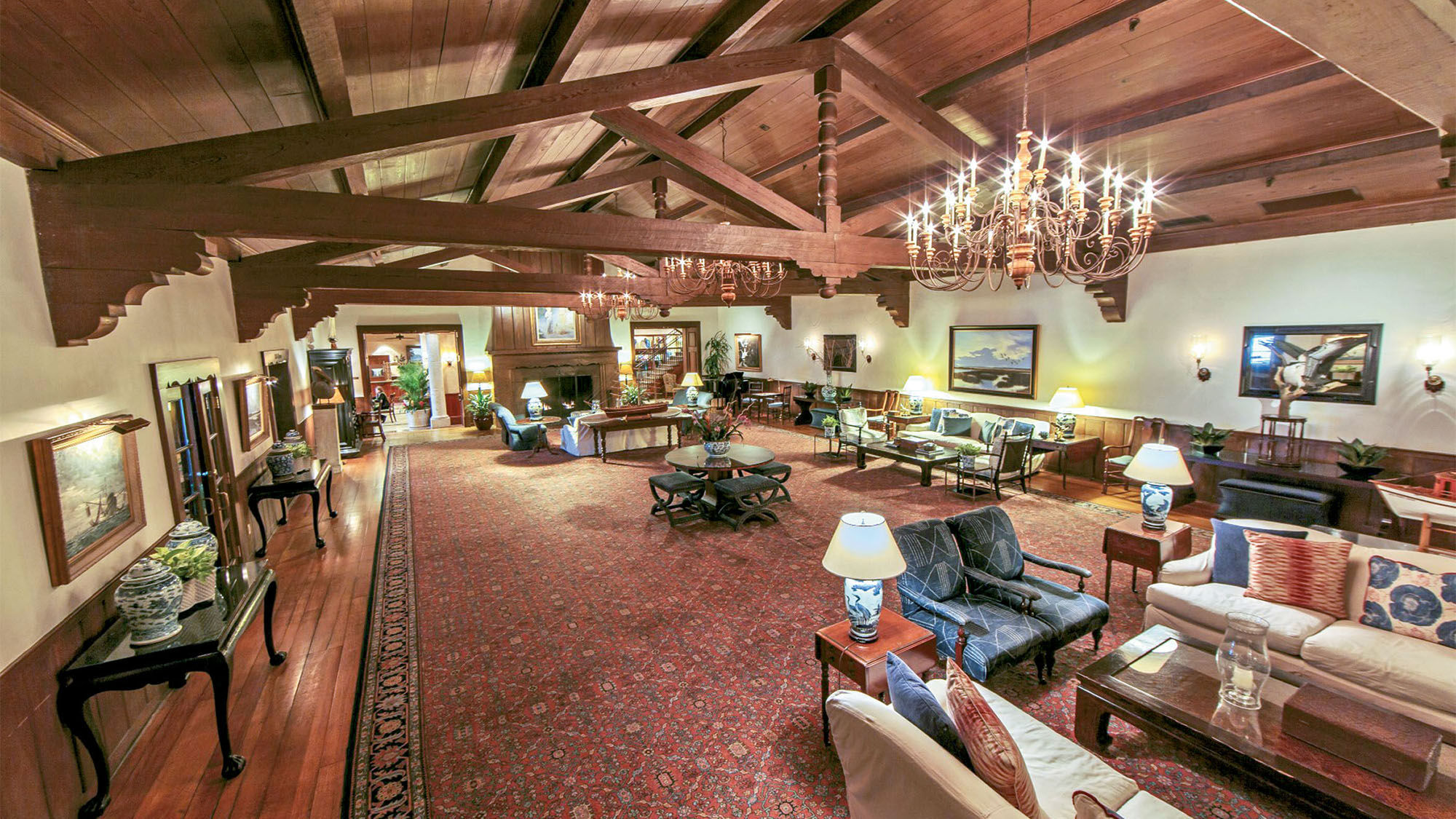 The Great Lounge at the Ponte Vedra Inn & Club. The inn opened in 1928.