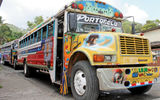 They're seen less frequently in Panama City these days, but colorfully painted diablo rojo buses are still a common sight in Colon.