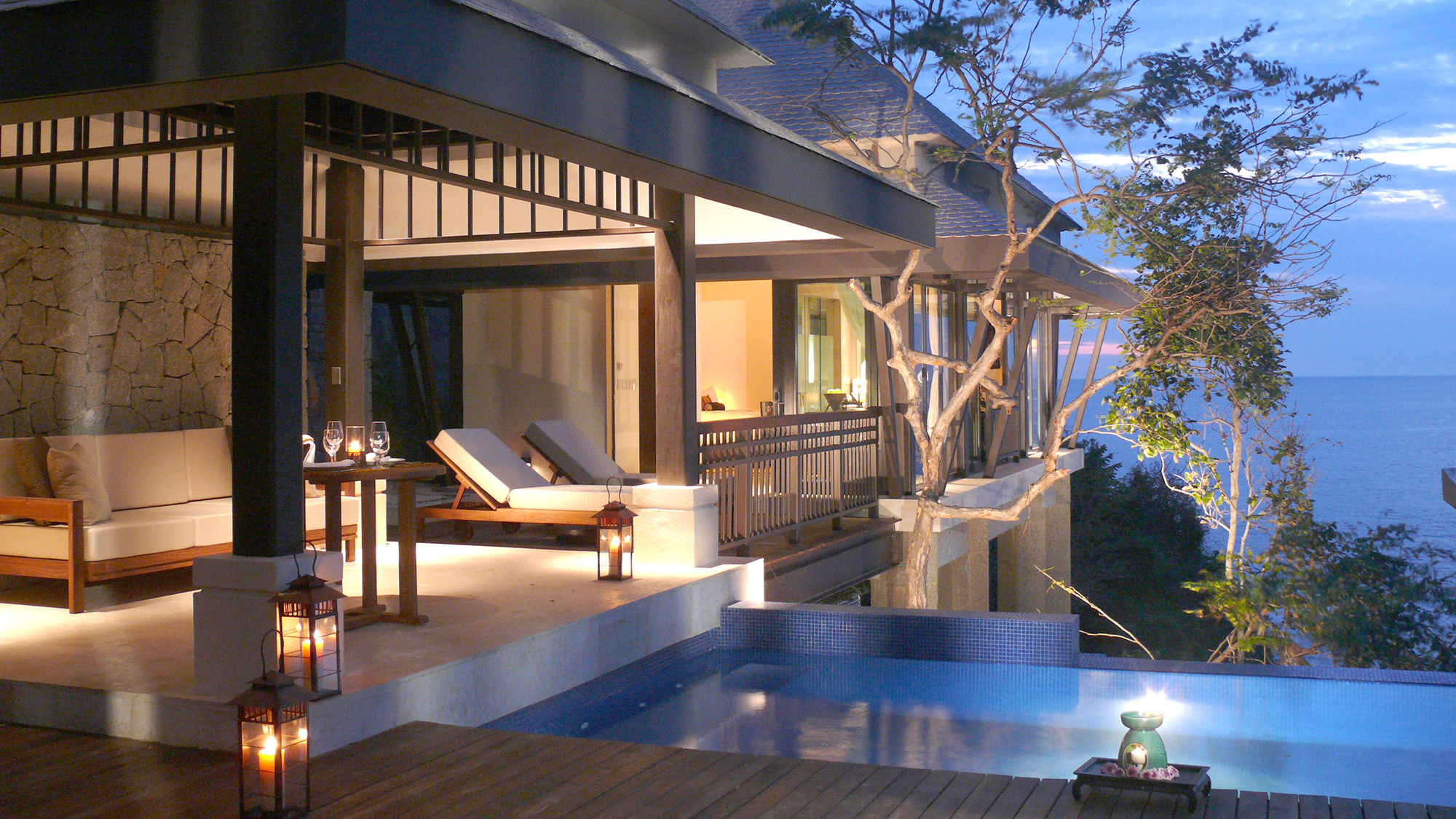 An oceanfront pool villa at Banyan Tree Cabo Marques in Acapulco.