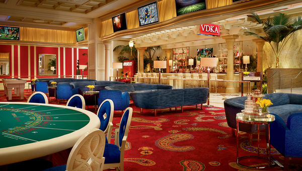 The Encore Players Club at Encore Las Vegas is a multipurpose lounge space separated from the casino that contains gaming, a cocktail bar, complimentary billiards and shuffleboard and touch-screen tables.