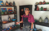 Artist Felipe Ortiz Bracamonte displays his art in Pacaya Lodge & Spa, where it is also available for purchase. Guests are also invited to take lessons in his studio in the town San Juan de Oriente, one of a string of ''los pueblos blancos'' (white villages) known for strong artisan traditions.