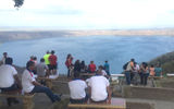 The nearby town of Catarina, also a ''white village,'' was an active ''waterfront'' above Laguna de Apoyo.