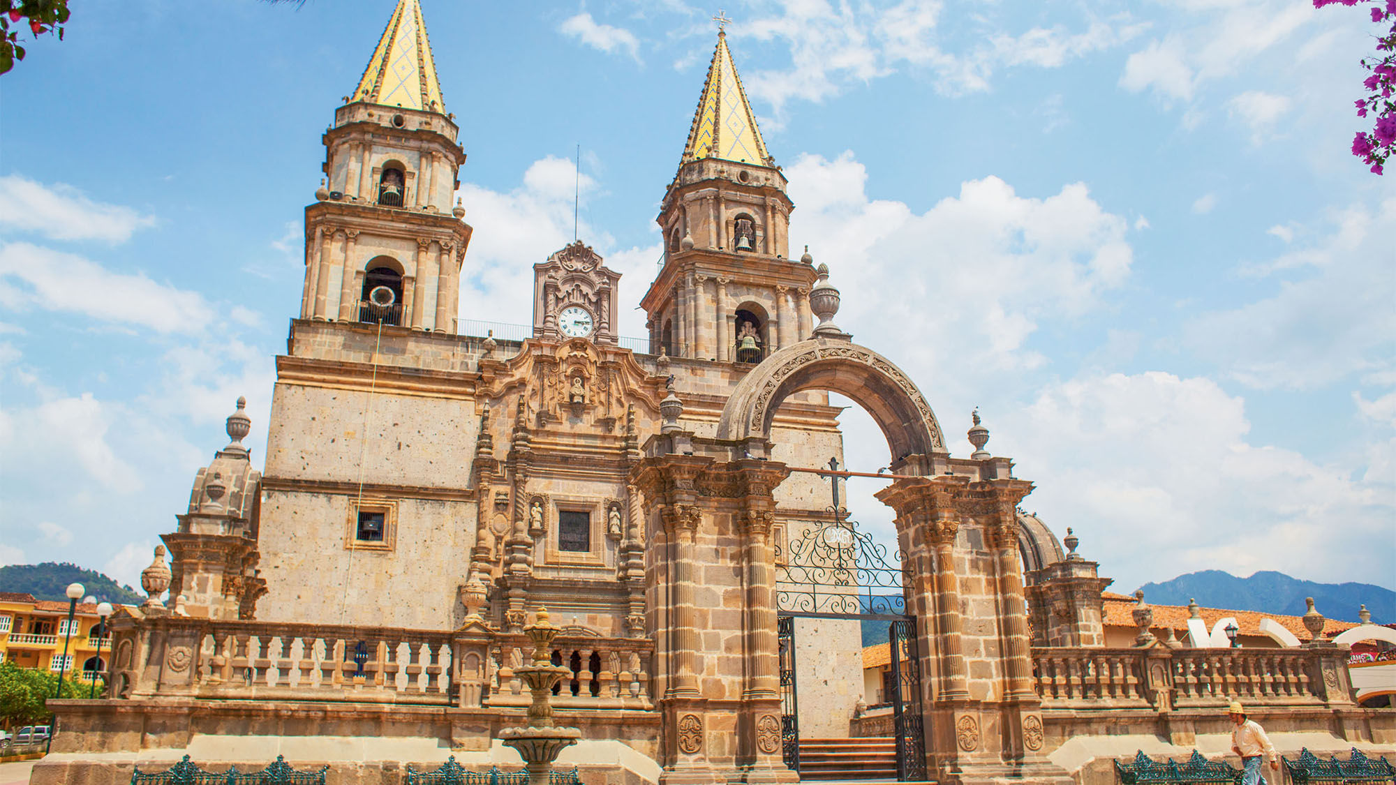 Thousands of pilgrims each year visit Our Lady of the Rosary cathedral in Talpa de Allende.