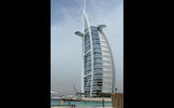 The Burj Al Arab hotel, completed in 1999, is located on a manmade island.