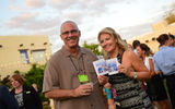 GTM West attendees Dan Dorn of CIE Tours and Sharon Campbell Little, owner of Wedding and Honeymoon Travel Group, were ''matched'' as part of the ''Meet Your Match'' networking game sponsored by Passport Online.