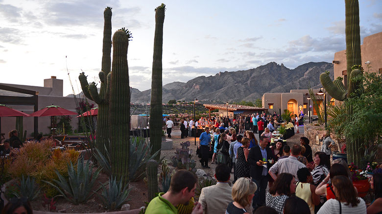 Top travel advisers and suppliers gathered this week at the Westin La Paloma Resort & Spa in Tucson, Ariz., for the annual GTM West event. Pictured here: Attendees enjoy a welcome reception sponsored by Visit Tucson at the historical Hacienda del Sol property.