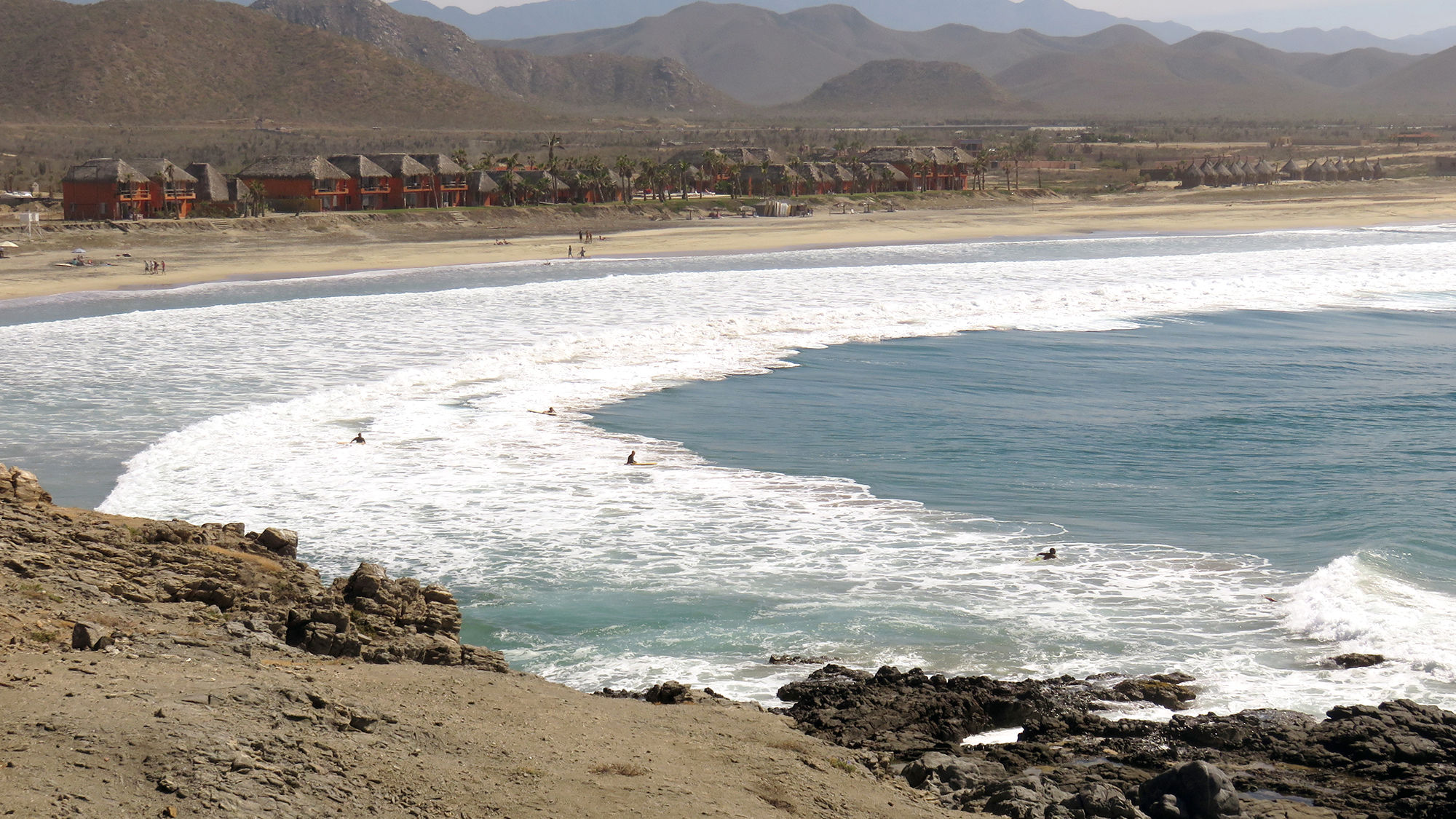Surfers flock to Cerritos beach, one of the best beaches in Los Cabos for catching waves.