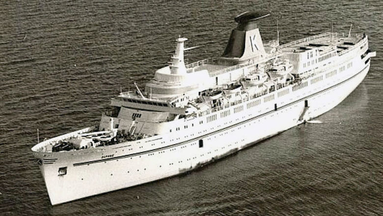 The Daphne when it was operated in the late 1970s by Karras Cruises.
