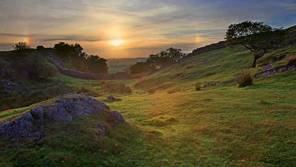 Ambitious visitors can hike the 84 miles of Hadrian’s Wall.