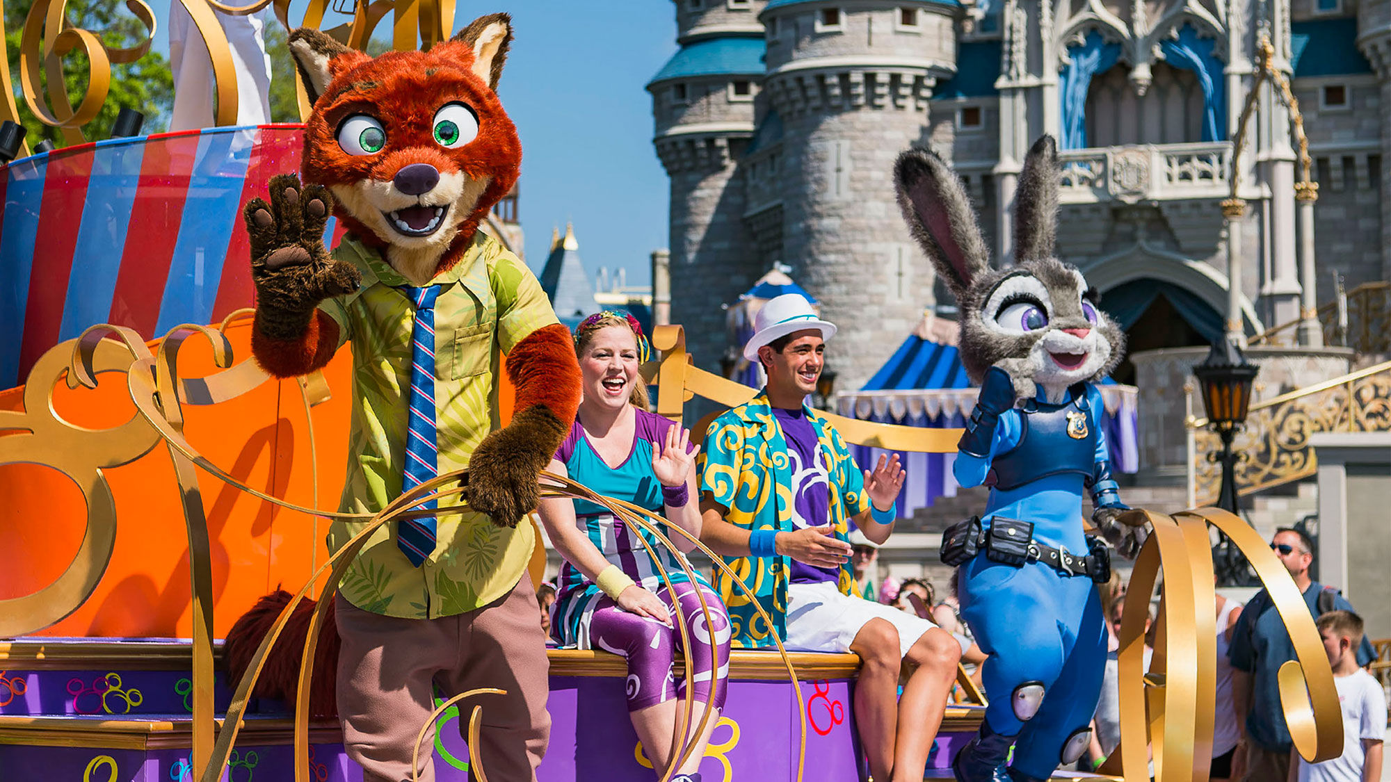 Zootopia characters at the Magic Kingdom.
