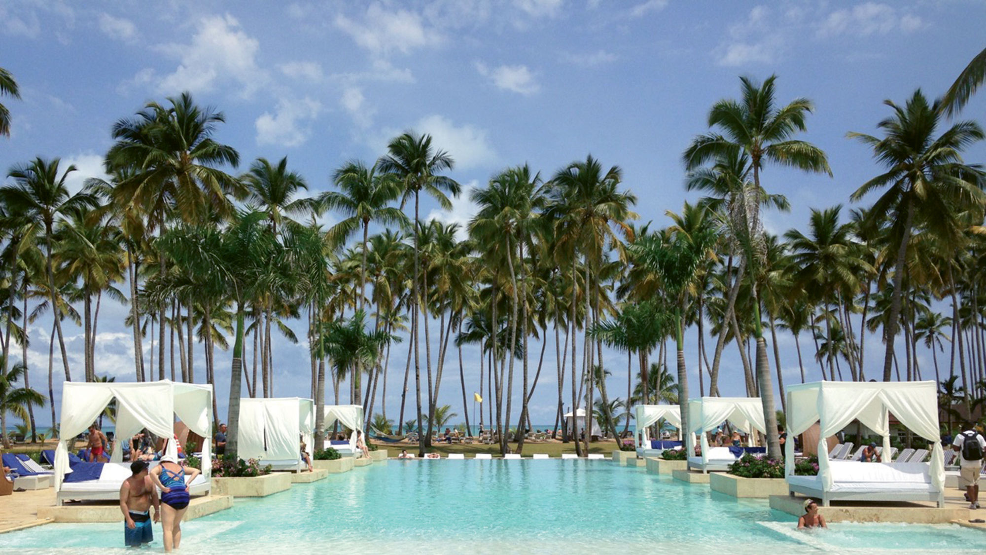 The pool area at Viva Wyndham V Samana.