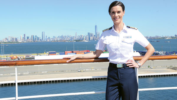 When Kate McCue was named captain of the Celebrity Summit last August, she became the line’s first female captain and the first American woman to helm a major cruise ship. When Kate McCue was named captain of the Celebrity Summit last August, she became the line’s first female captain and the first American woman to helm a major cruise ship.