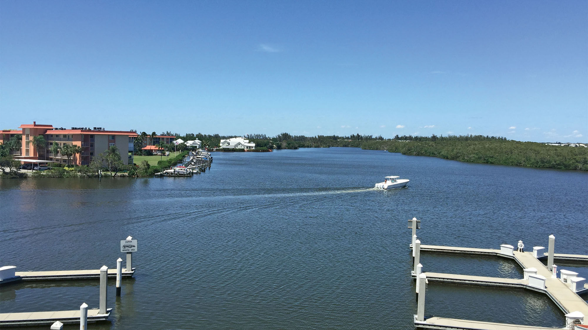 The view of the Gordon River from Hyatt House Naples/Fifth Avenue.