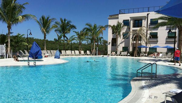 The swimming pool at Hyatt House Naples/Fifth Avenue. The swimming pool at Hyatt House Naples/Fifth Avenue.
