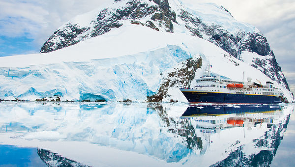 Lindblad's National Geographic Explorer in Antarctica. Lindblad's National Geographic Explorer in Antarctica.