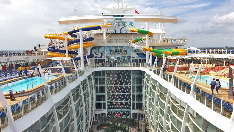 The Harmony of the Seas is the biggest cruise ship in the world.