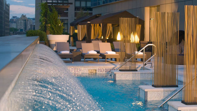 The rooftop pool at the Trump SoHo New York.