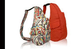 According to the manufacturer, AmeriBag, it is the unique tear-shaped design of this backpack that renders it ergonomically sound for all-day use while reducing stress on a wearer's neck, shoulders and back. Configured so that the cross-body bag conforms to the curve of the spine, the Healthy Back Pack offers a main zipper that fits against your back for security; an interior, padded pocket for a tablet; several interior pockets; a large exterior pocket with a zippered section; and two magnetic-flap exterior pockets.
