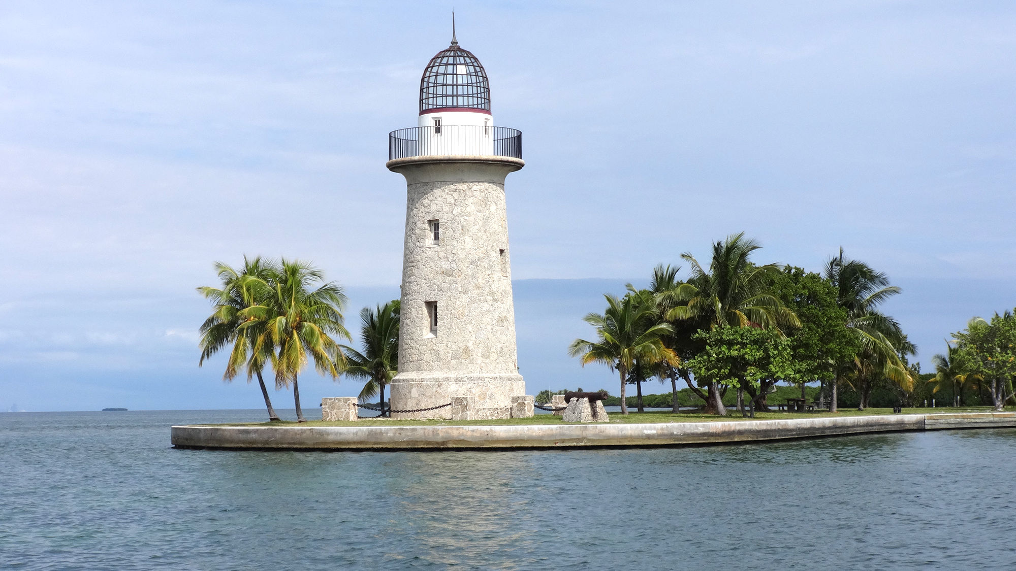 Boca Chita Key with its ornamental lighthouse is the main landmark within Biscayne National Park.