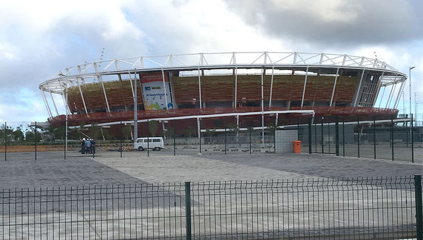 The Olympic tennis center has been completed. The Olympic tennis center has been completed.