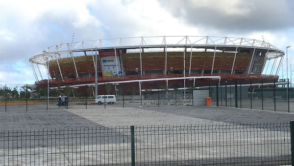 The Olympic tennis center has been completed. The Olympic tennis center has been completed.